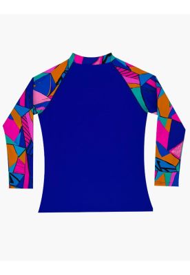 Imagen 2 del producto Polera niña protección UV estampado azul