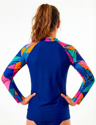 Imagen 2 del producto Polera niña protección UV estampado azul