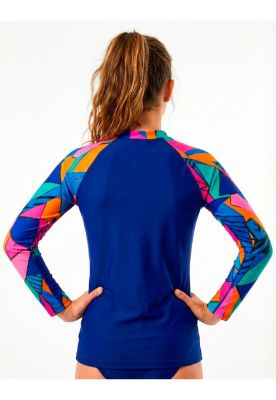 Imagen 2 del producto Polera niña protección UV estampado azul