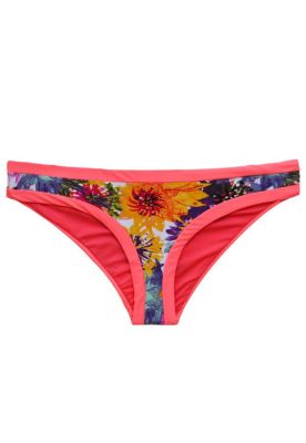 Calzón bikini clásico estampado naranja