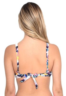 Imagen 2 del producto Bikini push up estampado negro con nudo