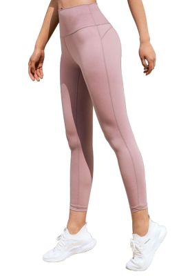 Imagen 2 del producto Calza básica tiro alto rosada