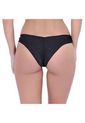 Imagen 2 del producto Bikini calzón tanga arruchada color negro