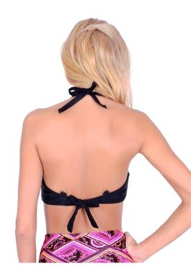 Imagen 2 del producto Bikini sostén con copa blanda C-D  negro
