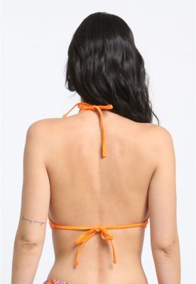 Imagen 2 del producto Bikini triangulo argolla central naranjo
