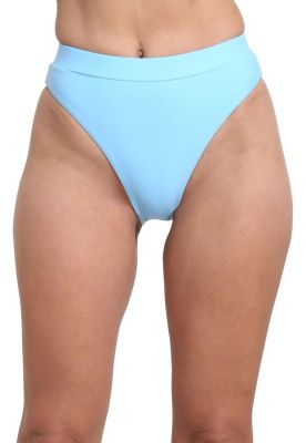 Bikini calzon alto celeste