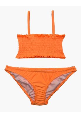 Traje de baño niña dos piezas naranja