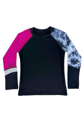 Polera niño protección UV fucsia