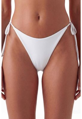 Imagen 1 del producto Bikini colales con amarras blanco