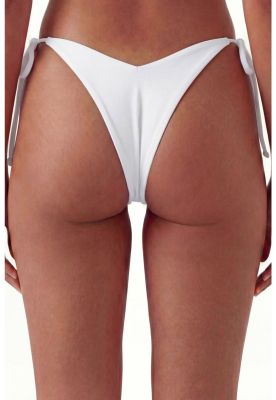 Imagen 2 del producto Bikini colales con amarras blanco