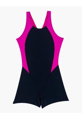 TrajeDe Baño niña Pierna Corta rosado brillante