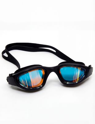 Lentes de natación espejados negro