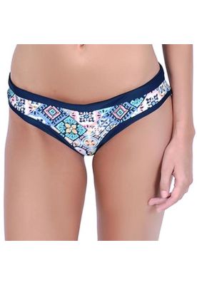 Calzón bikini clásico estampado azul