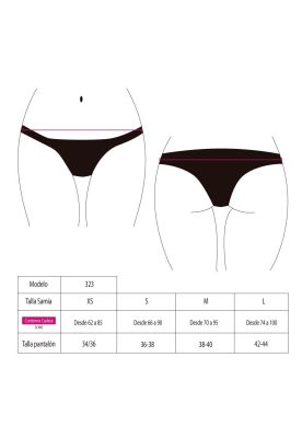 Imagen 2 del producto Bikini calzón tanga arruchada color rojo