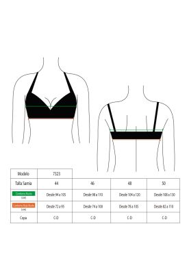 Imagen 2 del producto Bikini busto grande azul