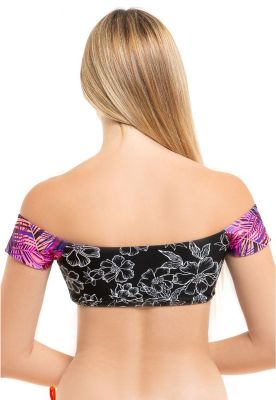 Imagen 2 del producto Top bikini estampado morado