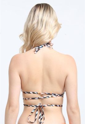 Imagen 2 del producto Bikini triangulo amarras animal print