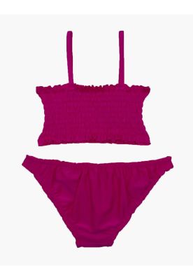 Imagen 2 del producto Traje de baño niña dos piezas fucsia