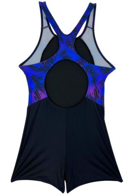 Imagen 2 del producto Enterito niña pierna corta estampado morado