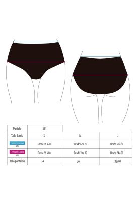 Imagen 2 del producto Bikini calzón pin up reductor rojo