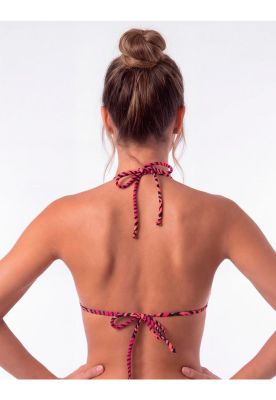 Imagen 2 del producto Bikini estilo triángulo clásico estampado negro