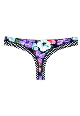 Bikini calzón colaless reversible estampado