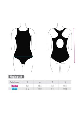 Imagen 2 del producto Traje de baño básico de niña negro