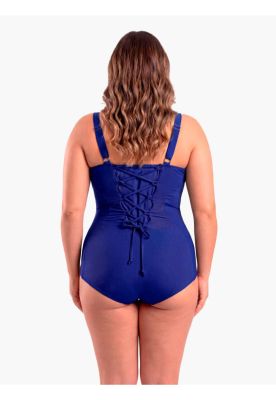 Imagen 2 del producto Traje de baño reductor estilo corset ajustable azul