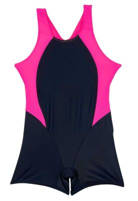 Enterito niña pierna corta fucsia