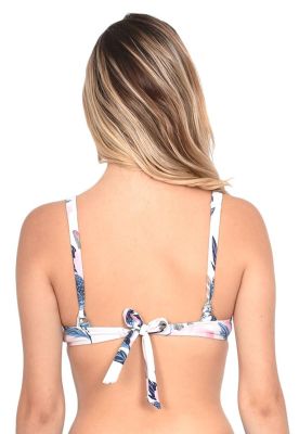 Imagen 2 del producto Bikini push up estampado rosado con nudo