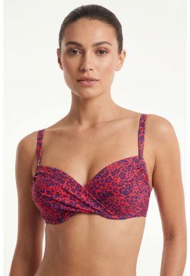 Imagen 1 del producto Bikini estilo sostén torcido copa c animal print brillante