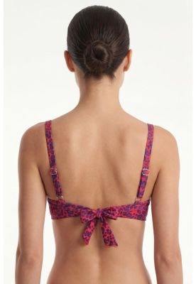 Imagen 2 del producto Bikini estilo sostén torcido copa c animal print brillante