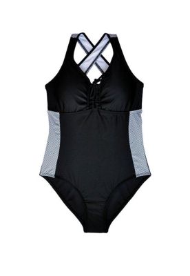 Samia Deportivo Para Busto Grande Estampado Blanco