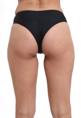 Imagen 2 del producto Bikini calzón alto con pretina negro