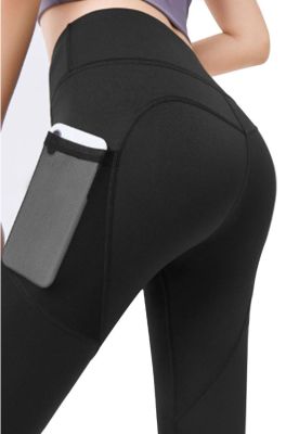 Imagen 2 del producto Calza con bolsillo de malla negro