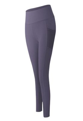 Calza con bolsillo de malla morada