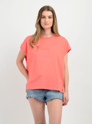 POLERA MANGA CORTA ERIN NARANJO CLARO