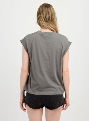 Imagen 2 del producto POLERA MANGA CORTA BOTANIC  GRIS OSCURO