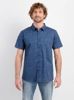 CAMISA MANGA CORTA QUIVER II AZUL