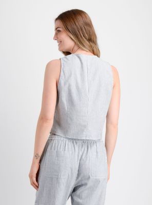 Imagen 2 del producto BLUSA VEST RAYADA ALLY AZUL