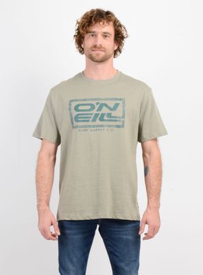 POLERA MANGA CORTA RETRO SQUARE VERDE OSCURO