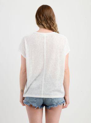 Imagen 2 del producto POLERA MANGA CORTA JOSIE BEIGE CLARO