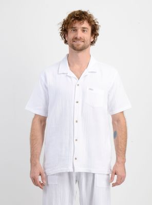 CAMISA MANGA CORTA SUNSET BLANCO