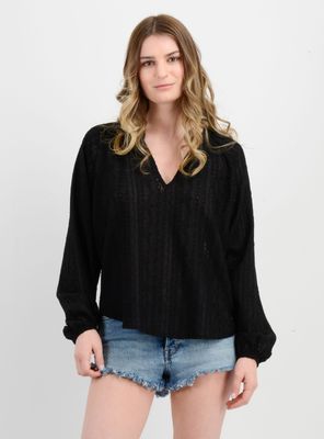 BLUSA MANGA LARGA BELLE NEGRO