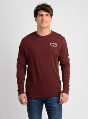 Imagen 1 del producto POLERA MANGA LARGA FIFTY TWO CLIFF ROJO OSCURO