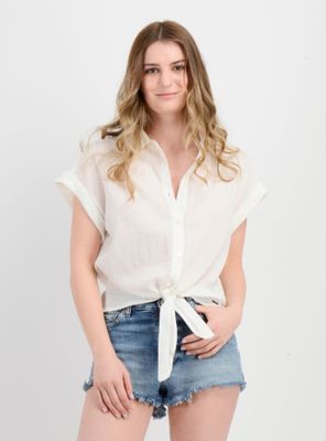 BLUSA MANGA CORTA SAIRA BLANCO