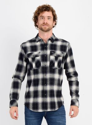 CAMISA FRANELA REDMOND NEGRO