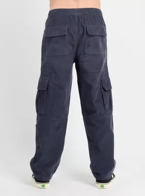 PANTALON COTELE CARGO SURF GRIS OSCURO