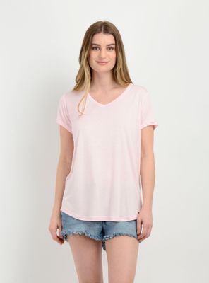 POLERA MANGA CORTA ESSENTIAL II ROSADO