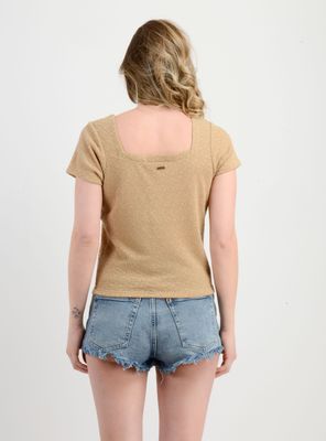 Imagen 2 del producto POLERA MANGA CORTA JACKIE BEIGE